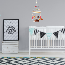 Load image into Gallery viewer, Woodland felt garland and matching baby mobile