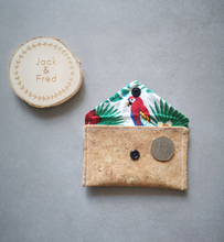 Load image into Gallery viewer, Cork and Cotton snap pouch