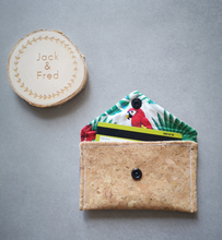 Load image into Gallery viewer, Cork and Cotton snap pouch