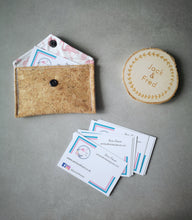 Load image into Gallery viewer, Cork and Cotton snap pouch