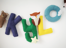 Load image into Gallery viewer, Sleepy Woodland Name Garland