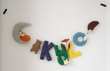 Load image into Gallery viewer, Sleepy Woodland Name Garland