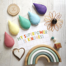 Load image into Gallery viewer, Felt Raindrop Garland