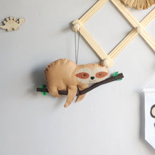 Load image into Gallery viewer, Felt Sloth Decoration
