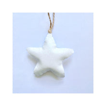 Load image into Gallery viewer, Personalised Glitter Star Decorations
