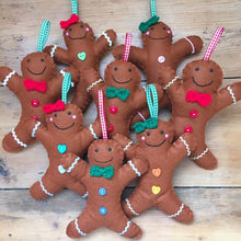 Load image into Gallery viewer, Felt Gingerbread Decoration