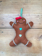 Load image into Gallery viewer, Felt Gingerbread Decoration