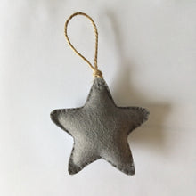 Load image into Gallery viewer, Personalised Glitter Star Decorations