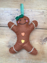 Load image into Gallery viewer, Felt Gingerbread Decoration