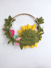 Load image into Gallery viewer, Sunflower Floral Wreath