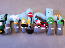 Load image into Gallery viewer, Cars Felt Name Banner