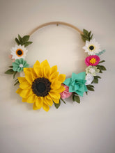 Load image into Gallery viewer, Large Felt Floral Wreath