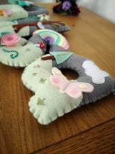 Load image into Gallery viewer, Pastel Felt Name Banner