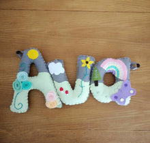 Load image into Gallery viewer, Pastel Felt Name Banner