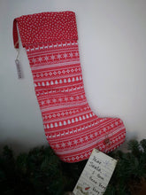 Load image into Gallery viewer, Traditional Christmas Stocking