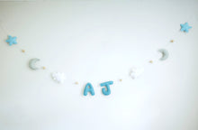 Load image into Gallery viewer, Moon Star and Cloud Felt Baby Garland
