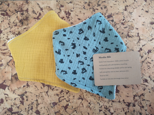 Muslin and Bamboo Bibs