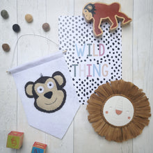 Load image into Gallery viewer, Felt Monkey Wall Hanging/Flag/Banner