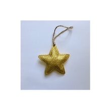 Load image into Gallery viewer, Personalised Glitter Star Decorations