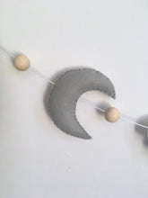 Load image into Gallery viewer, Moon Star and Cloud Felt Baby Garland