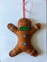 Load image into Gallery viewer, Felt Gingerbread Decoration