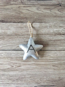 Personalised Glitter Star Decorations