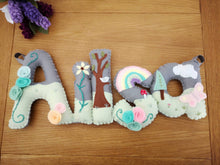 Load image into Gallery viewer, Pastel Felt Name Banner