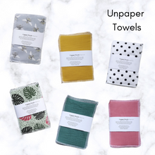 Load image into Gallery viewer, Pack of 4 Unpaper towels WHITE backing